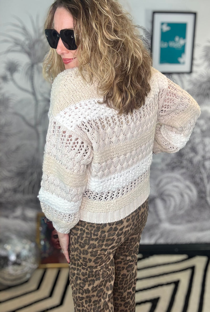 Heidi Bouclé Stripe Jumper