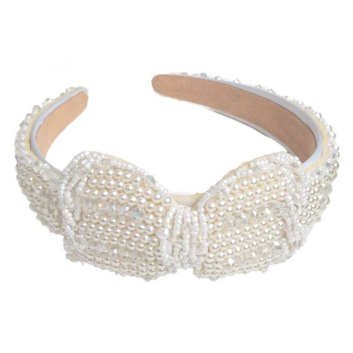 Large Pearl Bow Headband