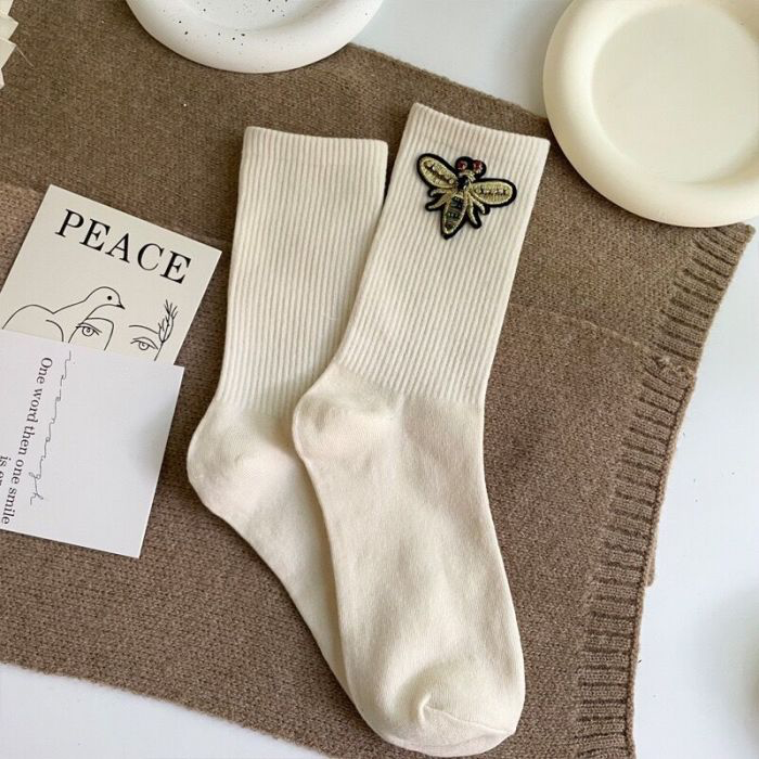 Bee Embellished Socks