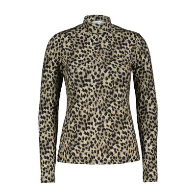 Rolinde Leopard High Neck Top