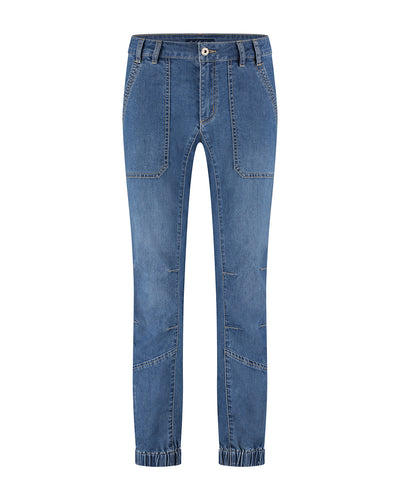 Joy Elastic Hem Tapered Jeans