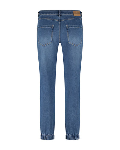 Joy Elastic Hem Tapered Jeans