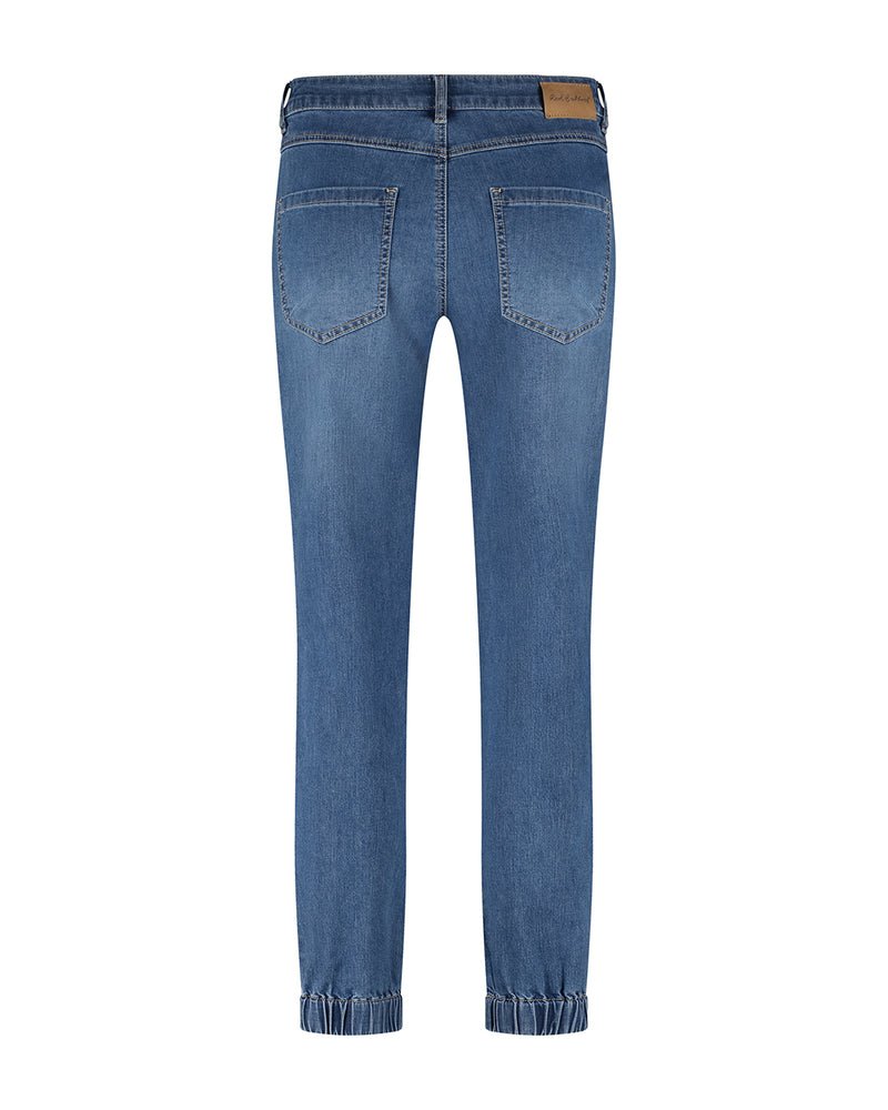 Joy Elastic Hem Tapered Jeans