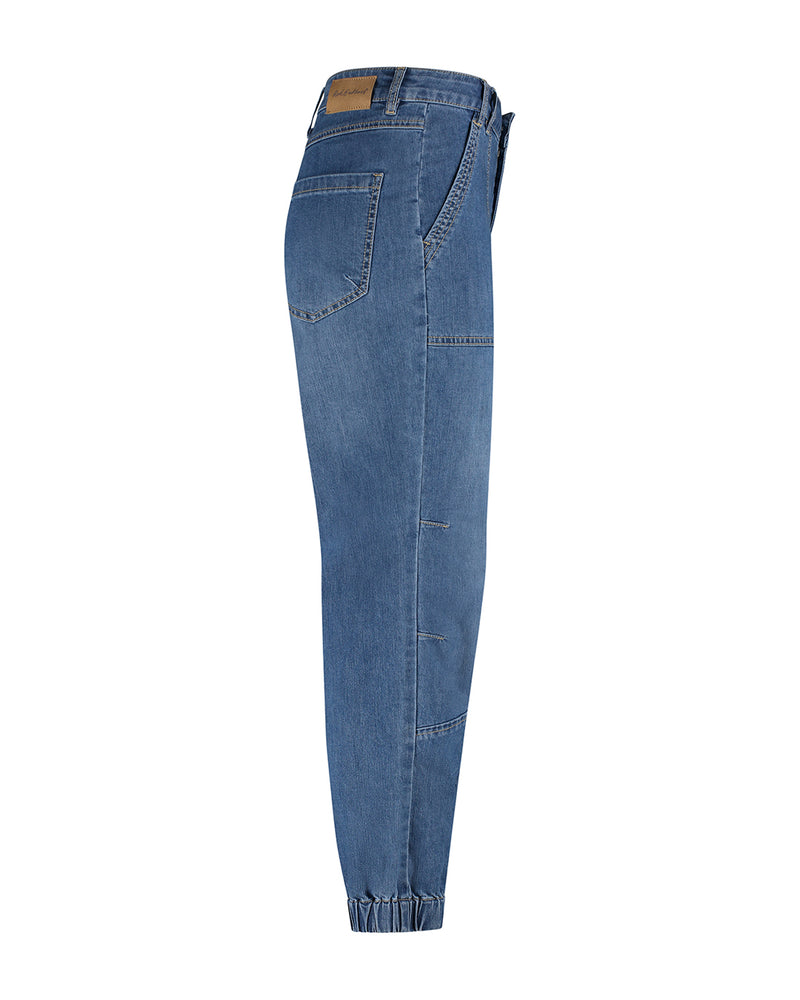 Joy Elastic Hem Tapered Jeans