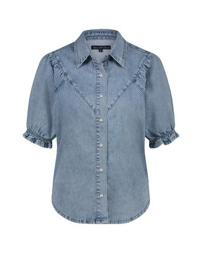 Victoria Short Sleeve Denim Shirt