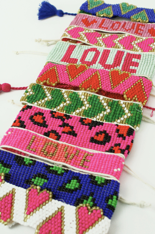 Love Beaded Friendship Bracelets