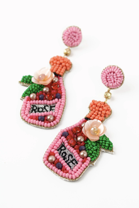 Rose Bottle Earrings