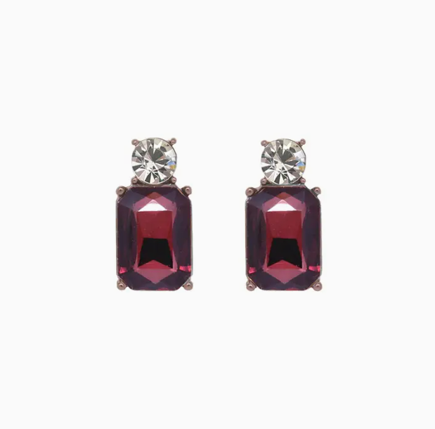 Mini Gem Stud Earrings