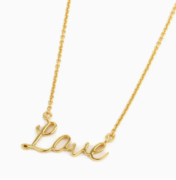 Love Writing Necklace