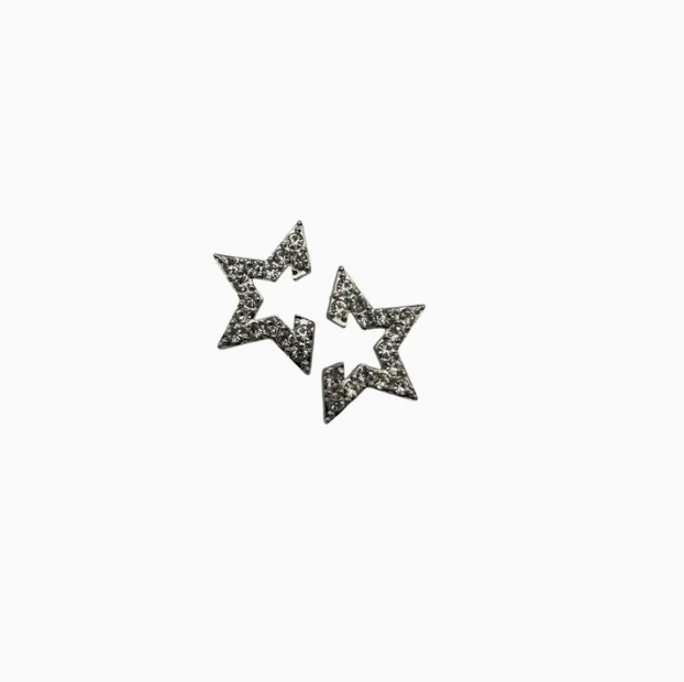 Half Star Sparkle Earrings