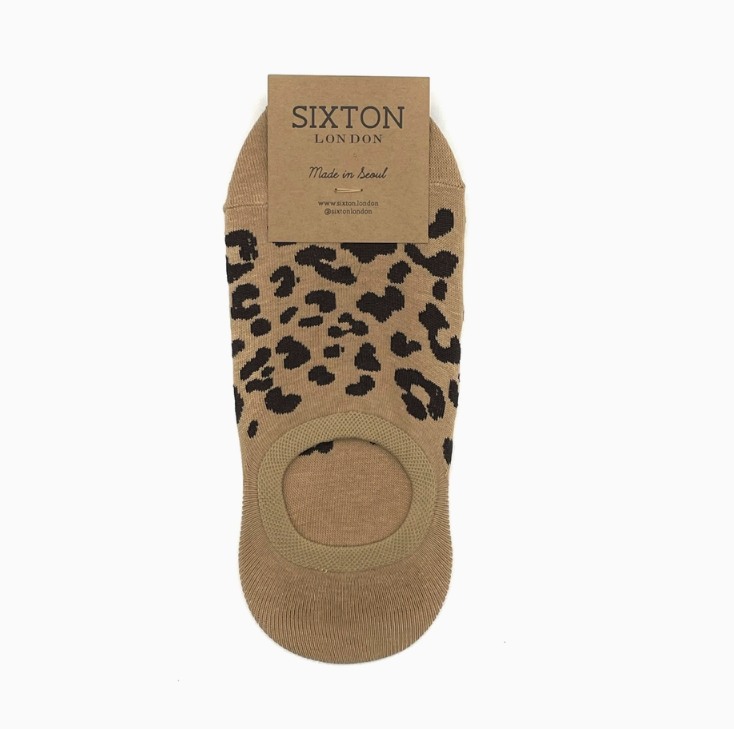 Leopard Trainer Socks