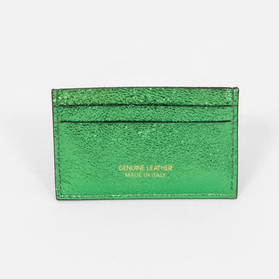 Trevi Metallic Italian Leather Card Holder