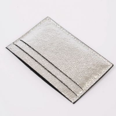 Trevi Metallic Italian Leather Card Holder