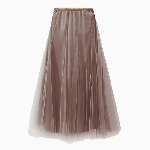 Maeve Layered Tulle Midi Skirt