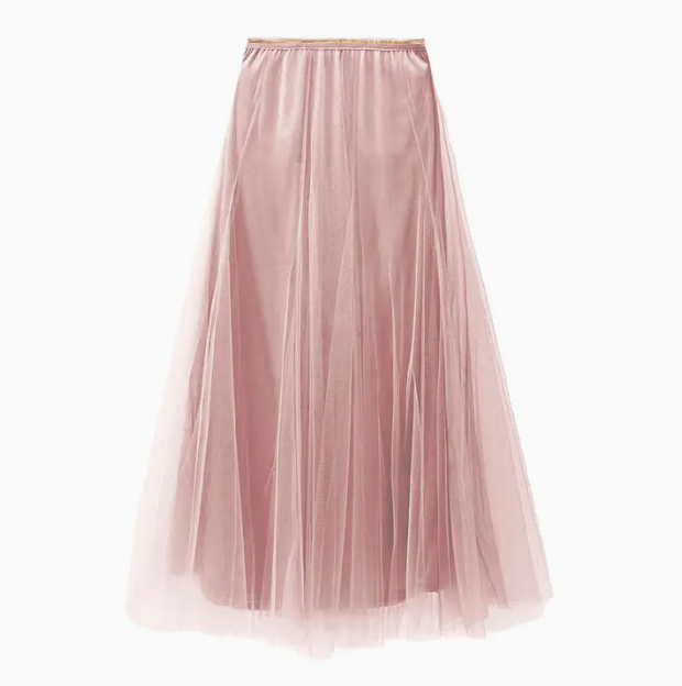 Maeve Layered Tulle Midi Skirt