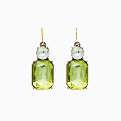 Twin Gem Drop Earrings