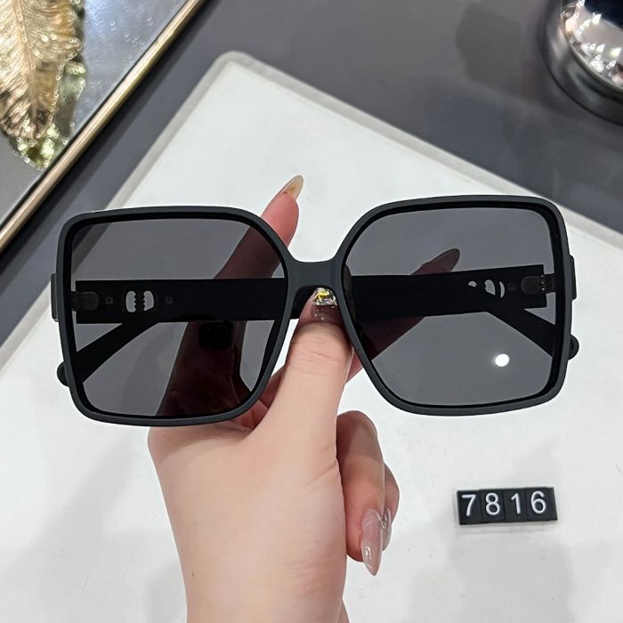Oversized Sunglasses with Monogram Arm