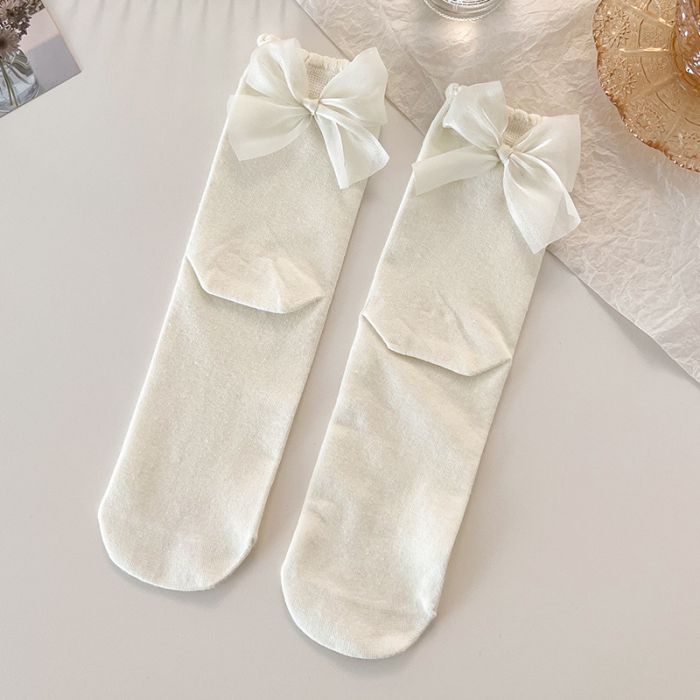 Organza Bow Socks