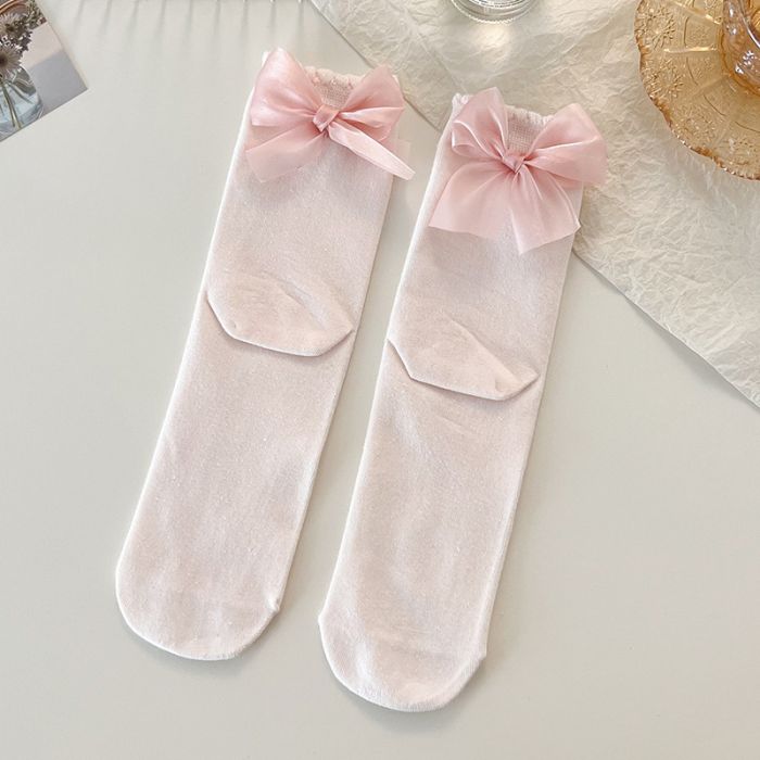 Organza Bow Socks