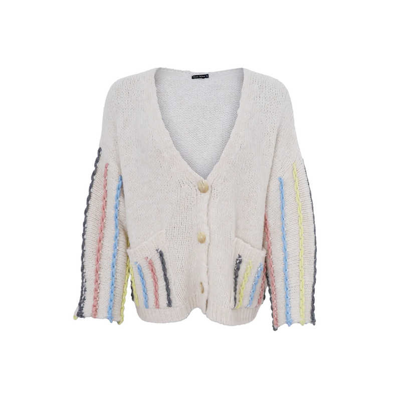 Augusta Knitted Chain Stitch Cardigan